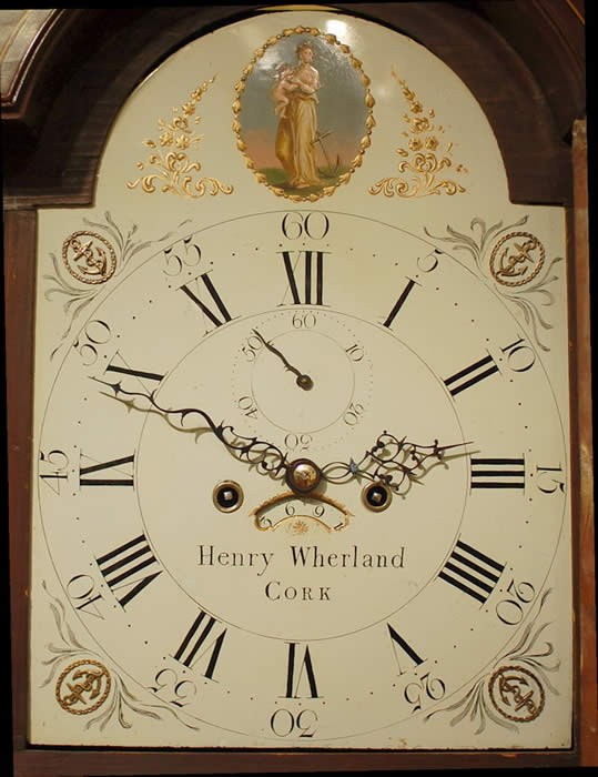 Clock face Henry Wherland of Cork Tuckey Street , Ireland