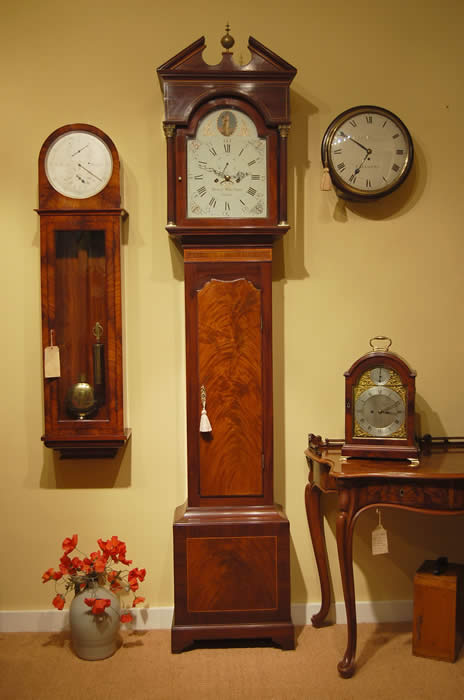 Clocks Longcase by Henry Wherland Cork Ireland Verge Bracket clock and wall Regulator 