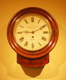 Walnut Drop dial wall clock by Straub & Hebting , Boro ,circa 1860 