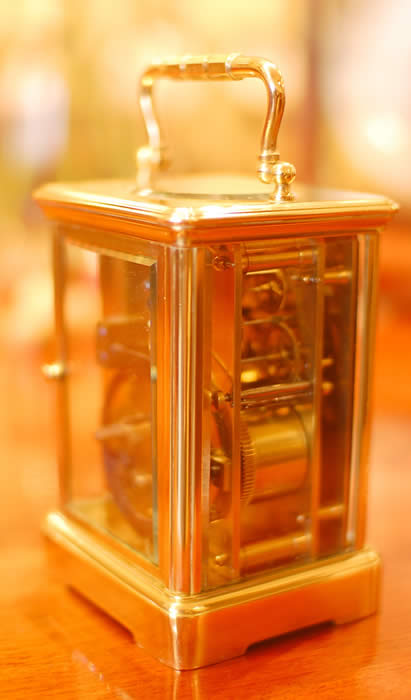 carriage clock picture rear view
