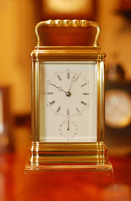 Carriage clock by Leroy & Fils and stamped by Drocourt 