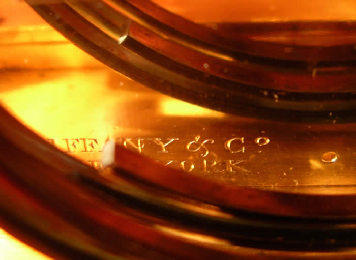 Tiffany and Co , for sale at www.antiqueclock.co.uk 