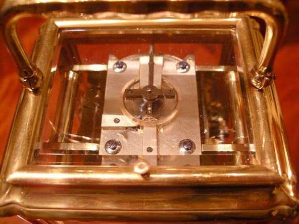Carriage clock by Henry Jacot Grande Sonnerie with Alarm