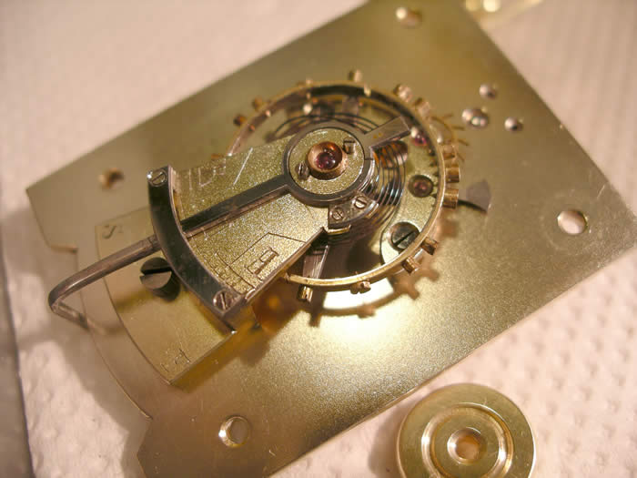Fine Bi metallic jewelled lever escapement with Breguet overcoil  