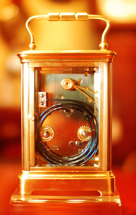 Corniche cased Carriage clock with petite sonnerie striking circa 1905
