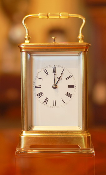 Corniche cased Carriage clock with petite sonnerie striking circa 1905