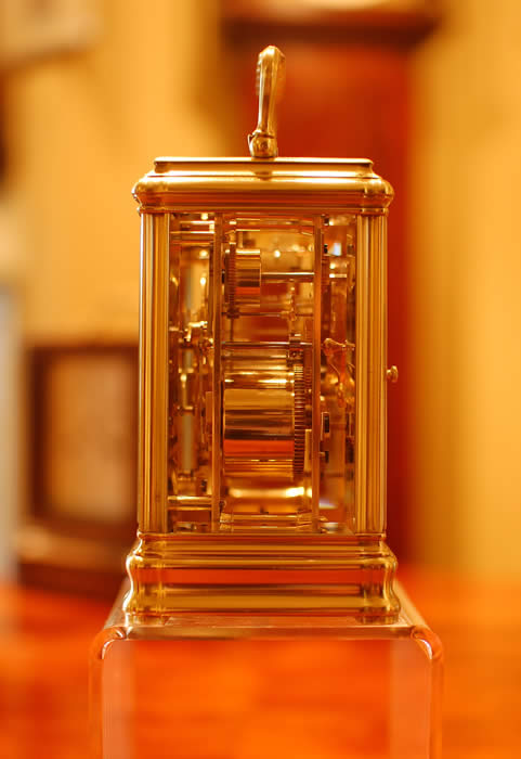 Carriage clock by Leroy & Fils and stamped by Drocourt 