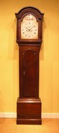 Oak Painted dial, Longcase clock