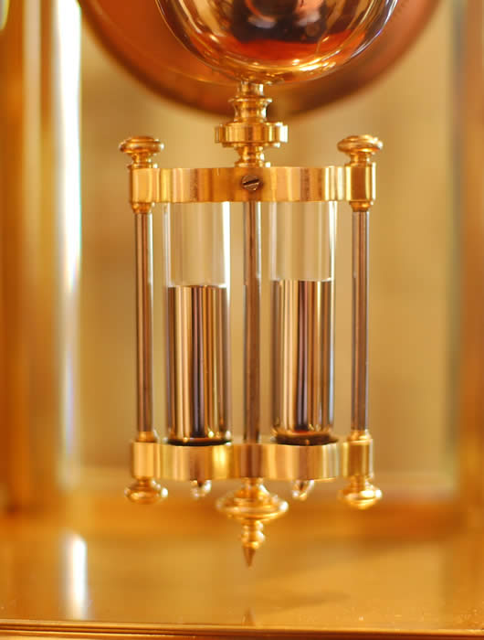 Pendulum , French Four GLASS regulator , good small size