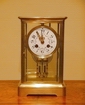 A French Four Glass Mantel Clock