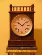 Oak Gallery Top Mantel Clock