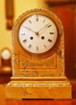 Sienna Marble Mantel Clock