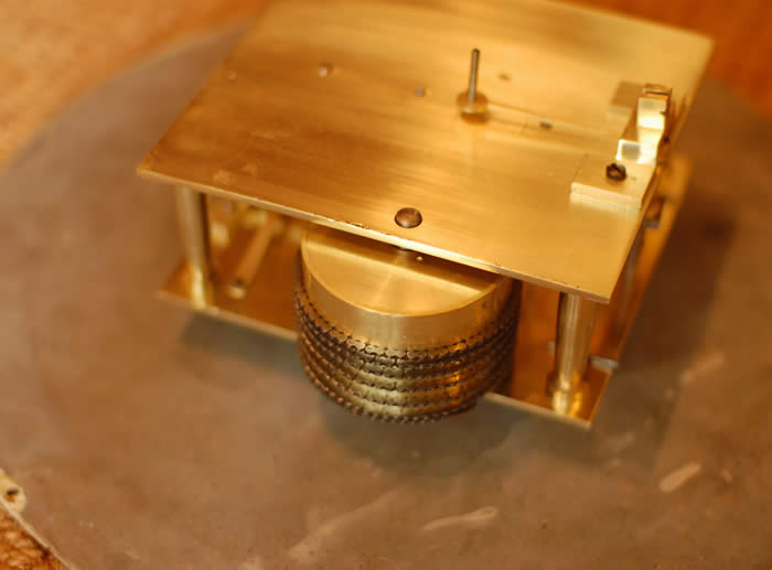 J.W.Benson Chain fusee movement shown here fully restored .
